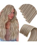 LAAVOO Virgin Tape Extensions - Real Hair Blond Highlight Ash Blond 50cm 5PCS #P18/613 - Premium Quality Hair Extensions - Buy Online on GoSupps.com