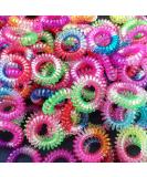 40 Pcs Spiral Plastic Hair Ties for Women & Girls - Clear, No Damage Coil Hair Ties for Thick Hair - Elastic & Small - Buy Online on GoSupps.com