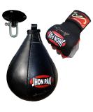 JP Advance Choice Speed Bag Kit | Genuine Cowhide Leather | Boxing MMA Muay Thai Training | Punching Dodge Striking Bag + Hanging Swivel Set + Gel Inner Gloves - Buy Online on GoSupps.com