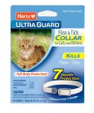 Hartz UltraGuard Flea & Tick Collar for Cats and Kittens, 7 Month Flea and Tick Protection and Prevention, White - Buy Online on GoSupps.com