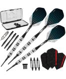 Viper Diamond 90% Tungsten Soft Tip Darts Set - 18g Black Rings & Flights - Storage/Travel Case Included - Buy Online on GoSupps.com