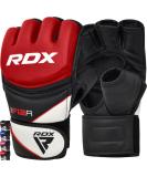 RDX Professional MMA Gloves - Maya Hide Leather Training & Sparring Gear for Kickboxing Muay Thai & Grappling - Men's Red Punching Gloves - Buy Online on GoSupps.com