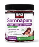 Force Factor Somnapure Gummies - 10 mg Melatonin, Dream Berry Flavor, 120 Count - Buy Online on GoSupps.com