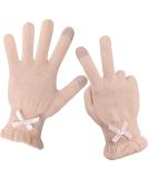 Evridwear Kids Moisturizing Gloves - 2 Pairs Extra Small Cotton Touchscreen Gloves for Dry Hands Eczema, SPA, Hand Care - Pink - Buy Online on GoSupps.com