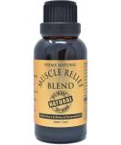 Prime Natural Muscle Relief Essential Oil Blend 30ml | Therapeutic Grade for Aromatherapy & Massage | Relieves Pain Stiffness Backache & Muscle Spasms - Buy Online on GoSupps.com