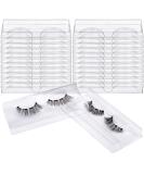 MWoot 24 Rectangle Clear eyelash holder plastic eyelash container box holder empty wrong eyelash storage. - Buy Online on GoSupps.com