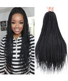 20 Inch Box Braid Crochet Hair for Black Women - 6 Packs Small Knotless Box Braids Extensions - Pre Looped Crochet Braids (1B) - Buy Online on GoSupps.com
