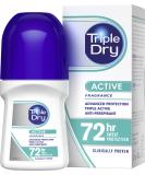 Triple Dry Women Active Fragrance Anti-Perspirant Roll On 50ml - 72-Hour Protection - Fights Odour - Clinically Proven - Female Roll On - Buy Online on GoSupps.com