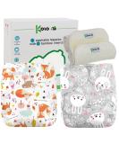 Colo Reusable Diapers | Eco-Friendly Washable Cloth Diaper Set with Bamboo Inserts | Adjustable Fabric Diapers for Foxes & Rabbits - Buy Online on GoSupps.com