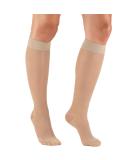 Truform Sheer Compression Stockings, 15-20 mmHg, Women's Knee High Length, 20 Denier, Nude, Medium Nude Medium (1 Pair) - Buy Online on GoSupps.com
