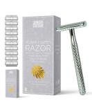 Jungle Culture Eco-Friendly Silver Razor Plane for Women - Includes 10 Blades | Sustainable Metal Safety Razor for Face & Body | Perfect Beauty Gift Bag - Buy Online on GoSupps.com