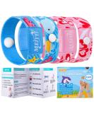 Motion Sickness Bands for Kids - Anti Nausea Wristbands for Relief - Cruise & Travel Essentials - Blue Sea & Pink Heart (Medium Size) - Buy Online on GoSupps.com