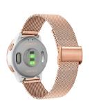 Abanen 18mm Stainless Steel Watch Band for Garmin & Fossil Women's Gen 6/5E - Rose Gold - Buy Online on GoSupps.com