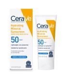 CeraVe 100% Mineral Sunscreen SPF 50 | Face Sunscreen with Zinc Oxide & Titanium Dioxide for Sensitive Skin | With Hyaluronic Acid, Niacinamide, and Ceramides | 2.5 oz - Buy Online on GoSupps.com