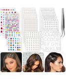 2609 Hair Gems & Jewels - Self-Adhesive Rhinestone Stickers for Crafts Face Eye Nail & Clothing | 6 Shapes 3-8mm - Buy Online on GoSupps.com