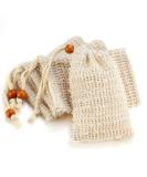Soap Bag, Natural Sisal Soap Saver Bag Pouch Mesh Net Waste Plastic-free Exfoliating Foaming and Drying Soap Holder for Shower (4 Pack) Beige (4 packs) - Buy Online on GoSupps.com