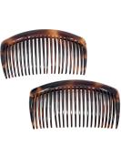 Camila Paris AD66/2 French Side Combs Large Curved Tortoise Shell French Twist Hair Combs Decorative, Strong Hold Hair Clips for Women Bun Chignon Up-Do Styling Girls Hair Accessories, Made in France - Buy Online on GoSupps.com