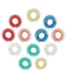 ASTER 12 Pieces Spiky Sensory Finger Rings Acupressure Ring Set Great Spikey Fidget Ring Fidget Sensory Toys for Silent Stress Reducer and Massager Improves Blood Circulation Multi-colored 12pcs - Buy Online on GoSupps.com