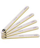 New* JND Professional Salon Grade Double Sided Emery Board Nail Files Buffer Polisher Natural Manicure Pedicure Acrylic Gel Nails (5Pack) (80/80) 80/80 5.0 - Buy Online on GoSupps.com