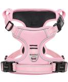 Adjustable No-Pull Heele Dog Harness for Large Dogs - Reflective & Breathable Light Pink - XL (53-97cm) - Buy Online on GoSupps.com