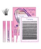 Crislashes Eyelash Extensions Kit - 144PCS D Curl Mix 8-16mm with Glue Remover & Applicator Perfect for Beginners | 1 Pack 5PCs - Buy Online on GoSupps.com