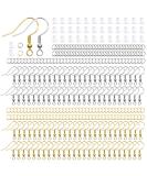 Hypoallergenic Earring Hooks, Thrilez 600Pcs Earring Making Kit with Hypoallergenic Earring Hooks, Jump Rings and Clear Rubber Earring Backs for DIY Jewelry Making (Silver and Gold) - Buy Online on GoSupps.com