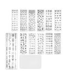 13-Piece Nail Art Punching Panels & Scrapers - Flower & Animal Patterns for Professional DIY Manicure | International Shipping - Buy Online on GoSupps.com