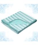 Double Sided Cooling Blanket - King Size 108x90 - Lightweight Breathable Oversize Blanket for Hot Sleepers - Green Stripe Design - Buy Online on GoSupps.com