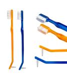AIM DENTAL SUPPLY AIM Braces Toothbrush Soft Head V Trimmed Design 2-Pack | Quick Orthodontic Cleaning | Deep Clean Braces at Home - Buy Online on GoSupps.com
