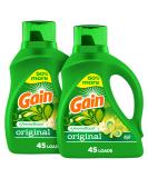 Gain Liquid Laundry Detergent Original Scent 65 fl oz - 90 Loads (2 Pack) | HE Compatible - Buy Online on GoSupps.com