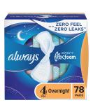 Always Infinity Size 4 Overnight Pads Multipack - 78 Count, Unscented with FlexFoam and Wings - Buy Online on GoSupps.com