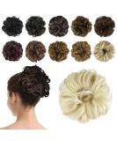Bleach Blonde Synthetic Hair Bun Extension for Women - Updo Ponytail Scrunchies 40g - Buy Online on GoSupps.com