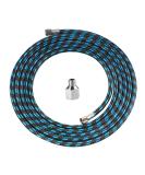 SAGUD 10ft Nylon Braided Airbrush Hose with 1/8 Size & Adapter for Most Airbrush Kits - Buy Online on GoSupps.com