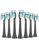 Replacement Toothbrush Heads for Philips Sonicare - 7 Pack Black Electric Brush Heads Compatibility - Buy Online on GoSupps.com