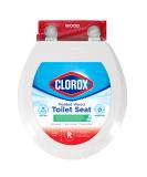 Clorox Antimicrobial Round Wood Toilet Seat | Easy-Off Hinges | Wiggle-Free Design - Buy Online on GoSupps.com