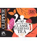 Clipper Fairtrade Black Tea Bags - 320 Natural Unbleached Plant-Based Biodegradable Teabags - Buy Online on GoSupps.com