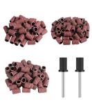 Alle's 150Pcs Nail Drill Sanding Bands Set - 80/120/180 Grits with 3/32 Nail Bits | Manicure & Pedicure Sanding Bits Kit | Christmas Gift - Buy Online on GoSupps.com