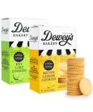 Dewey's Bakery Meyer Lemon & Key Lime Moravian Style Thin Cookies Duo Pack - 9oz (Pack of 2) | No Artificial Flavors, Colors, or Preservatives - Buy Online on GoSupps.com