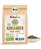 Organic coriander seeds whole (250g) Organic coriander seeds from Achterhof Coriander seeds coriander organic 250 g (1 pack) - Buy Online on GoSupps.com