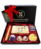Birthday Gifts for Her - Organic Bath Bombs for 14 Relaxing Baths - 7Pcs Handmade with Essential Oil Flowers Petals & Shea Butter - Bath Bombs for Mum Sister Women Gifts - Gift Box by Satin Naturel 7 count (Pack of 1) - Buy Online on GoSupps.com