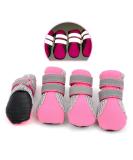 Zunea XL Dog Boots - Summer Slide-Resistant & Heat-Resistant Paw Protection Shoes for Small Dogs - Adjustable Reflective Soft Breathable Mesh (4 Pack) - Ideal for Hot Streets - Rose - Buy Online on GoSupps.com