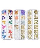 GULELAYAR 3 Boxes Summer Beach Nail Art Rhinestones - 3D Ocean Charms & Sea Series Designs for Manicure DIY - Seashell Nail Decorations for Women & Girls - Buy Online on GoSupps.com