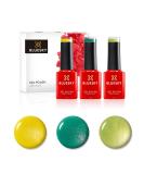 "Bluesky Gel Nail Polishes Brights Bicycle Yellow 80576 Limeade 80550 Art Basil 80615 3 x 5ml Yellow Green (Requires Curing Under UV LED Lamp) Bicycle Yellow 80576 5.00 ml (Pack of 3) - Buy Online on GoSupps.com