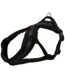 Trixie Premium Touring Harness S-M - Adjustable Sporty Dog Harness for Small Dogs Fleece Padded Black (Breast Circumference 40-70 cm) - Buy Online on GoSupps.com