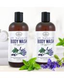 Sweet Peppermint Body Wash 2PK - Sensitive Skin pH Balanced Shower Gel for Men & Women - Moisturizing & Sulfate Free - Buy Online on GoSupps.com
