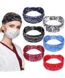 Nursing Headbands with Buttons - 6-Piece Set for Women | Boho Bandana Headwraps for Face Covering | Ear Protection and Style (Classic Pattern) - Buy Online on GoSupps.com