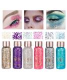 Shop Owelth 6-Piece Body Glitter Gel Set | Mermaid Sequins Chunky Glitter for Makeup Festivals & Parties | Long-Lasting Sparkle - Buy Online on GoSupps.com