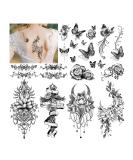 Cerlaza Long-Lasting Fake Tattoos - 30 Styles Waterproof Butterfly & Flower Temporary Body Makeup for Women - Buy Online on GoSupps.com