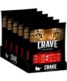 CRAVE Complete Adult Cat Food - Beef & Chicken 750g (Pack of 6) - Premium International Pet Nutrition - Buy Online on GoSupps.com