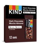 KIND Healthy Snack Bar Dark Chocolate Mocha Almond 5g Sugar  5g Protein Gluten Free Bars 1.4 OZ 12 Count - Buy Online on GoSupps.com